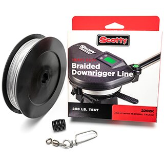 Scotty Heavy Duty Braided Downrigger Line 250 lb 200 ft